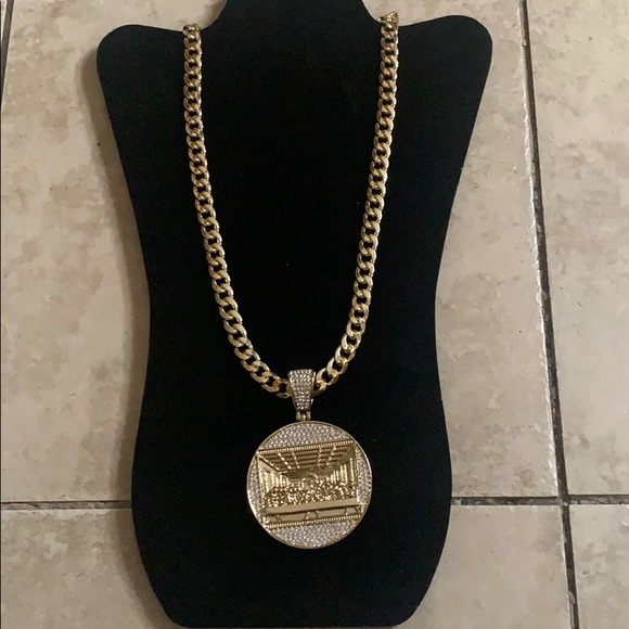 18K Gold plated Last Supper medallions Necklace